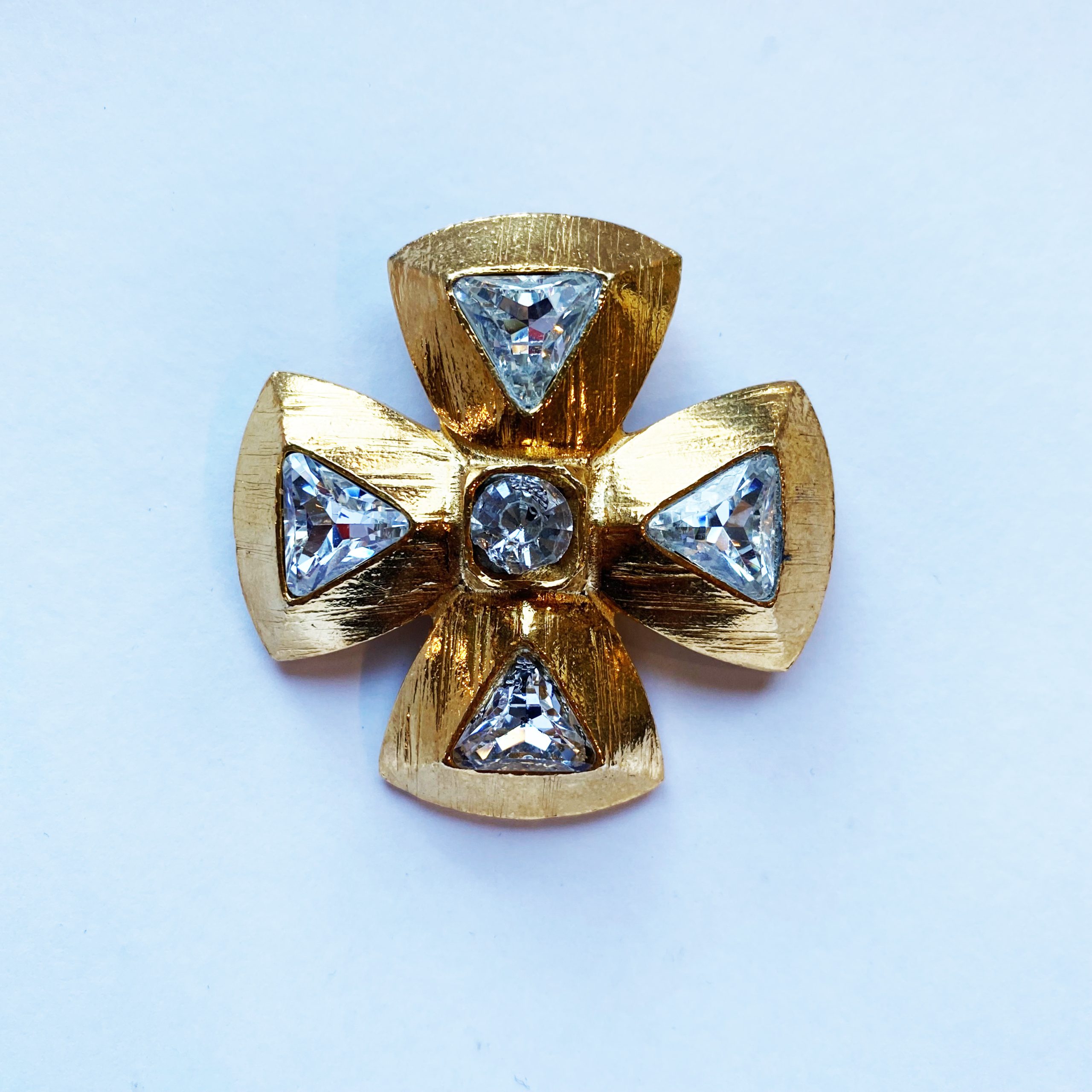 Broche YSL Croix grecque
